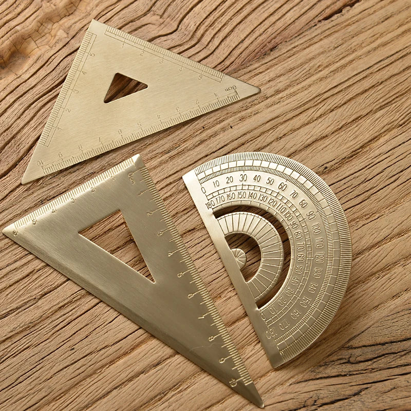 Vintage Brass Protractor