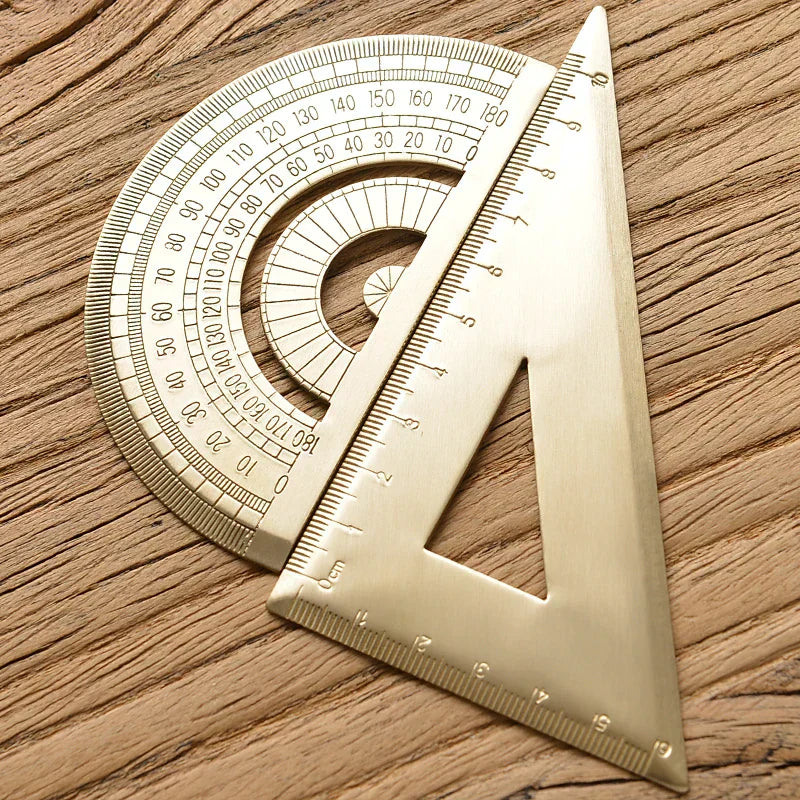 Vintage Brass Protractor