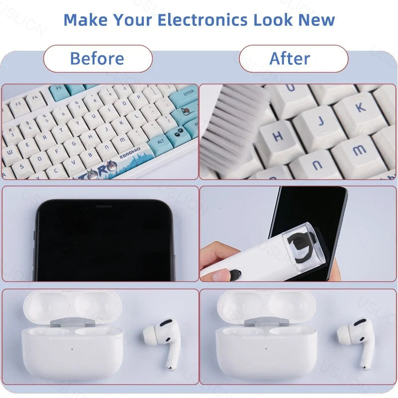 7-in-1 Ultimate Tech Cleaning Kit - Keyboard, Earphone, and Device Cleaner