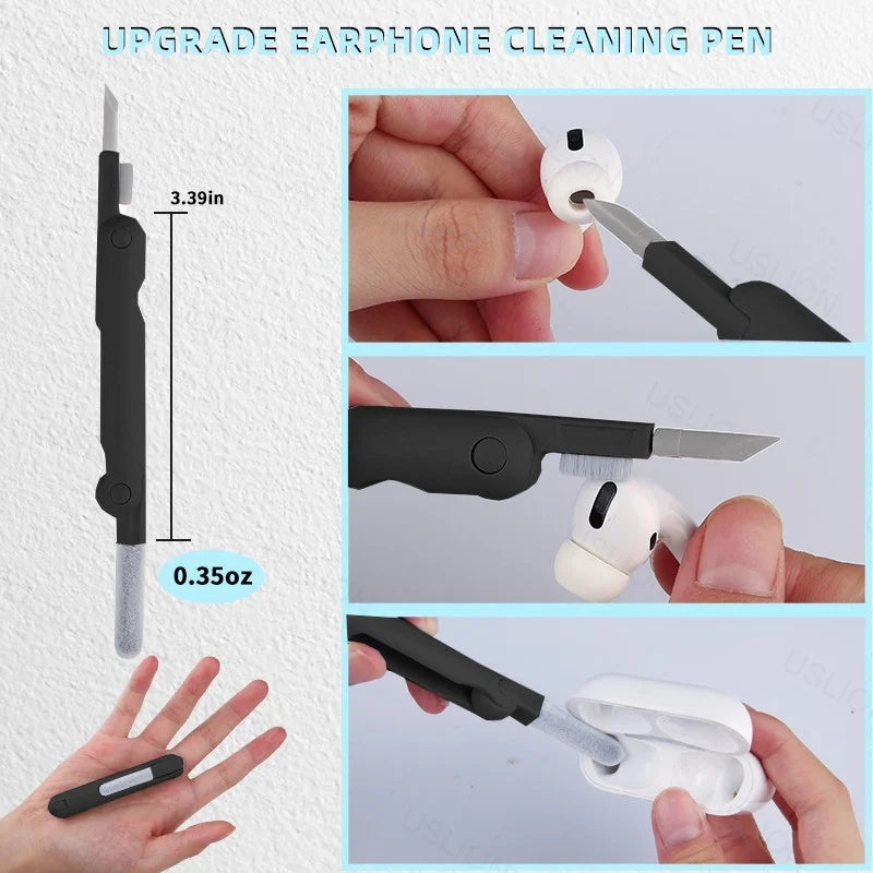 7-in-1 Ultimate Tech Cleaning Kit - Keyboard, Earphone, and Device Cleaner