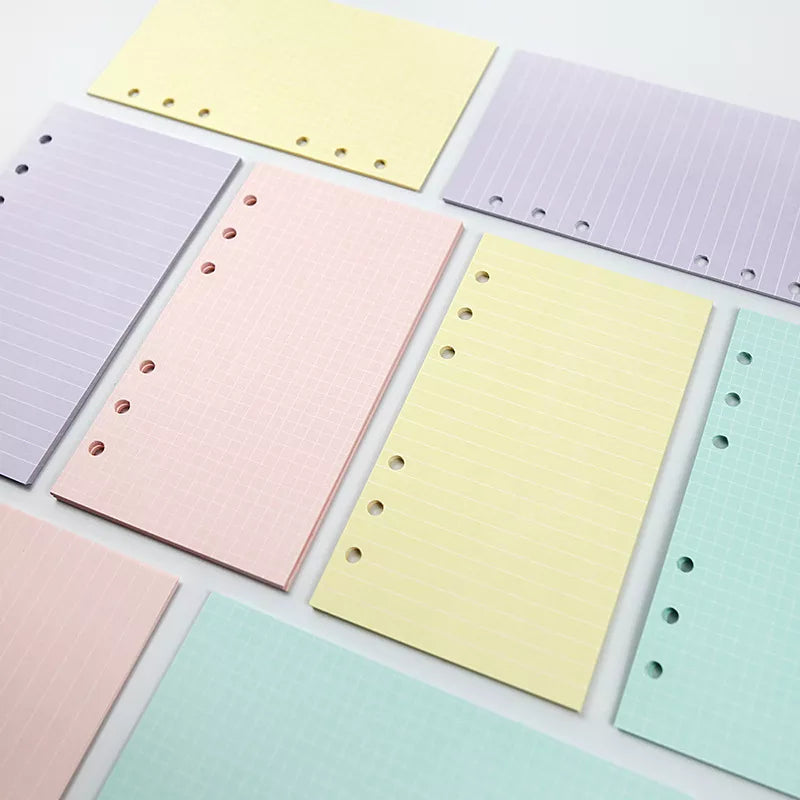 Kawaii 2024 Loose Leaf Planner Refills - A6, 45 Sheets