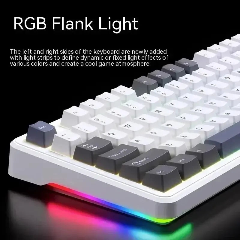 AULA F87 Pro Mechanical Keyboard: Wireless with RGB Lighting